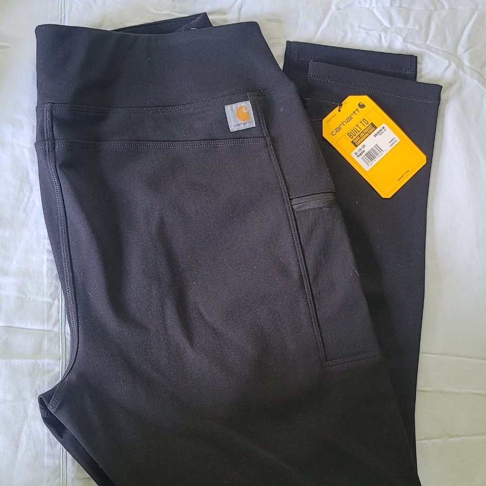 Carhartt Women's Force Fitted Lightweight Utility Legging - Size XL  - Black